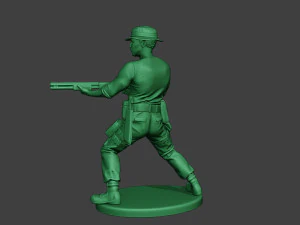 modern jungle soldier shoot stand7 mjs1 3D Print Model
