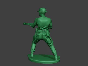 modern jungle soldier shoot stand7 mjs1 3D Print Model