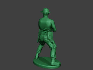 modern jungle soldier shoot stand7 mjs1 3D Print Model