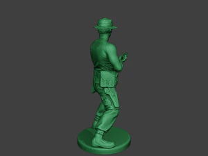 modern jungle soldier shoot stand7 mjs1 3D Print Model