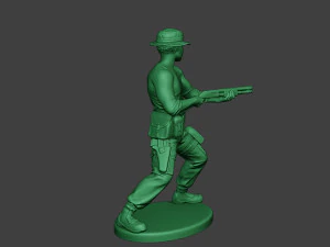 modern jungle soldier shoot stand7 mjs1 3D Print Model