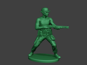 modern jungle soldier shoot stand7 mjs1 3D 프린트 모델