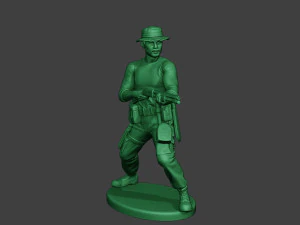 modern jungle soldier shoot stand7 mjs1 3D Print Model