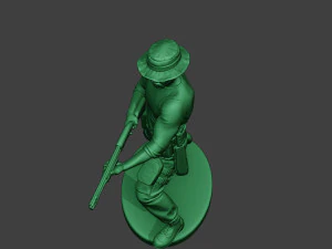 modern jungle soldier shoot stand7 mjs1 3D Print Model