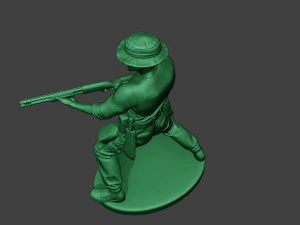 modern jungle soldier shoot stand7 mjs1 3D Print Model