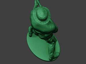 modern jungle soldier shoot stand7 mjs1 3D Print Model