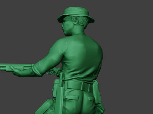 modern jungle soldier shoot stand7 mjs1 3D 프린트 모델