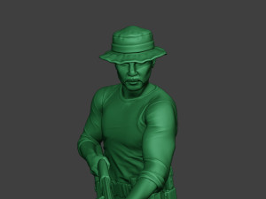 modern jungle soldier shoot stand7 mjs1 3D 프린트 모델