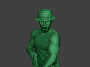modern jungle soldier shoot stand7 mjs1 3D Print Model