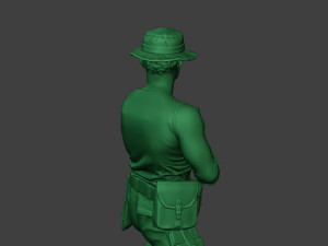 modern jungle soldier shoot stand7 mjs1 3D 프린트 모델
