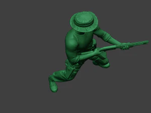 modern jungle soldier shoot stand7 mjs1 3D Print Model