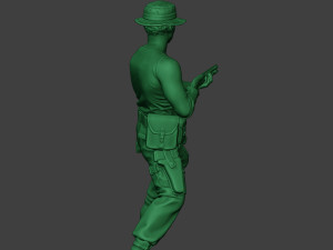 modern jungle soldier shoot stand7 mjs1 3D 프린트 모델