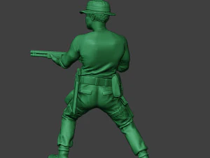 modern jungle soldier shoot stand7 mjs1 3D Print Model