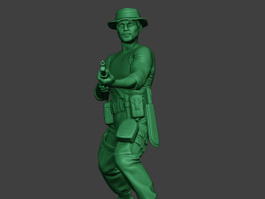 modern jungle soldier shoot stand7 mjs1 3D 프린트 모델