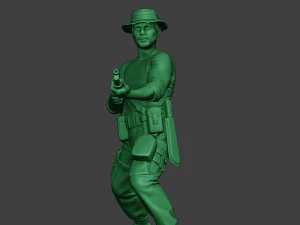 modern jungle soldier shoot stand7 mjs1 3D Print Model