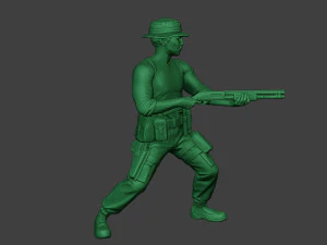 modern jungle soldier shoot stand7 mjs1 3D Print Model
