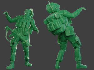 modern jungle soldier shooted mjs1 3D Принт Модель