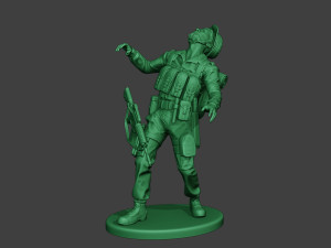 modern jungle soldier shooted mjs1 3D Принт Модель