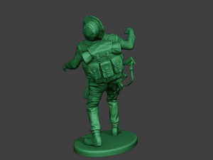 modern jungle soldier shooted mjs1 3D Принт Модель
