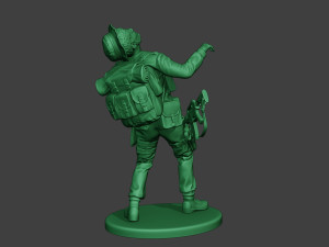 modern jungle soldier shooted mjs1 3D Принт Модель