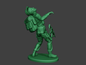 modern jungle soldier shooted mjs1 3D Принт Модель