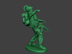 modern jungle soldier shooted mjs1 3D Принт Модель