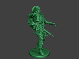 modern jungle soldier shooted mjs1 3D Принт Модель