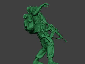 modern jungle soldier shooted mjs1 3D Принт Модель
