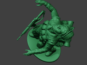 modern jungle soldier shooted mjs1 3D Принт Модель