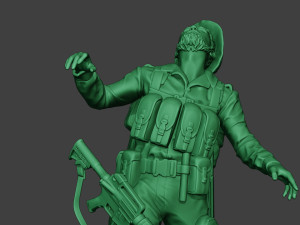 modern jungle soldier shooted mjs1 3D Принт Модель