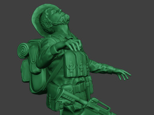 modern jungle soldier shooted mjs1 3D Принт Модель