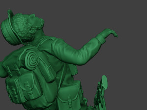 modern jungle soldier shooted mjs1 3D Принт Модель