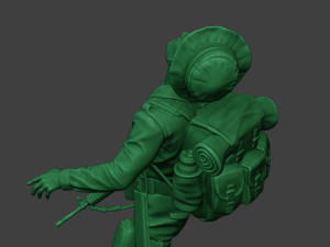 modern jungle soldier shooted mjs1 3D Принт Модель