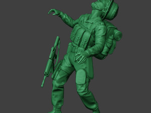 modern jungle soldier shooted mjs1 3D Принт Модель