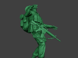 modern jungle soldier shooted mjs1 3D Принт Модель