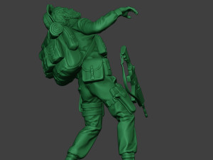 modern jungle soldier shooted mjs1 3D Принт Модель
