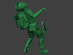 modern jungle soldier shooted mjs1 3D Принт Модель