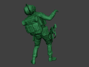 modern jungle soldier shooted mjs1 3D Принт Модель