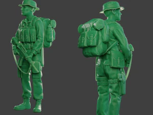 modern jungle soldier stand mjs1 3D Print Model