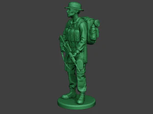 modern jungle soldier stand mjs1 3D Print Model