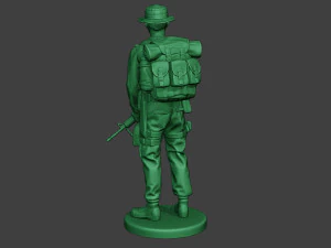 modern jungle soldier stand mjs1 3D Print Model