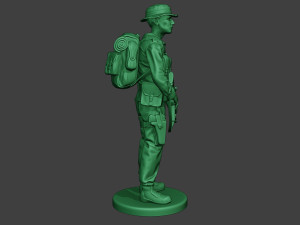 modern jungle soldier stand mjs1 3D 프린트 모델