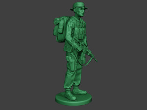 modern jungle soldier stand mjs1 3D 프린트 모델