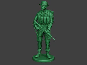modern jungle soldier stand mjs1 3D Print Model