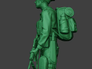 modern jungle soldier stand mjs1 3D Print Model
