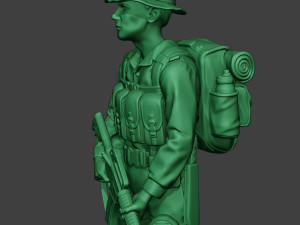 modern jungle soldier stand mjs1 3D 프린트 모델