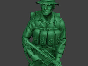 modern jungle soldier stand mjs1 3D Print Model