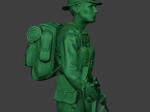 modern jungle soldier stand mjs1 3D 프린트 모델