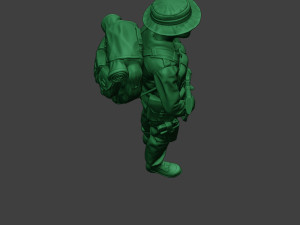 modern jungle soldier stand mjs1 3D 프린트 모델