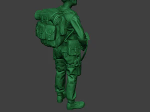 modern jungle soldier stand mjs1 3D Print Model
